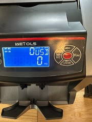 Money Counter Machine with 3 Screens, UV/IR/DD/MG/MT Counterfeit Detection-USED