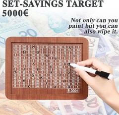 Cash Vault Wooden Savings Box Cash Holder Saver Money Saving Box With Countdown
