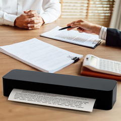 Thermal Printer Paper 8.5 X 11 Inch, US Letter Size Quick-Dry Thermal Printing P