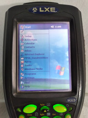 LXE MX5 Handheld Pocket PC w/ 2 Batteries, Stylus & Power Cord ~ No Transceiver