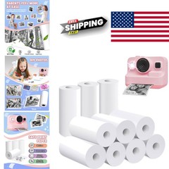 Thermal Printing Paper 10 Rolls Biodegradable Safe for Kids Instant Camera Use