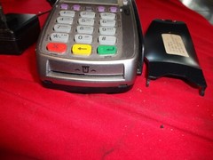 Verifone VX 520 Credit Card Machine Terminal Reader w/ Power Cord TESTED WORKING