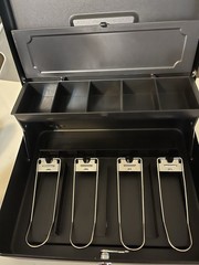 Honeywell Tiered Cash Box With Lock, (no keys)