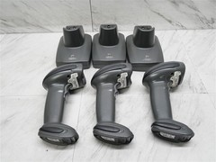 Lot of 3 Zebra Motorola Symbol LI4278 Barcode Scanner & Charge Dock Base CR0078