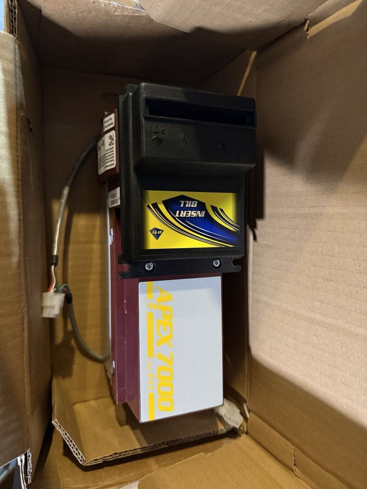 PTI Pyramid Apex 7000 APEX-7400-UB4-USA Bill Validator 24V MDB Open Box
