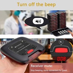 Retekess TD183 Restaurant Pager System Guest Queuing 20 Buzzers Food Truck Cafe