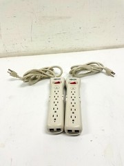 LOT OF 2 Tripp Lite SUPER6TEL SurgeProtector 7 Outlets 120V Surge Suppressors