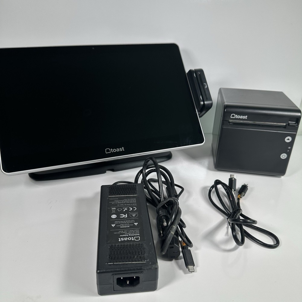 Toast Flex TT200 POS System Single Display w/ Power & TP200 Printer FACTORYRESET