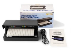 Portable Counterfeit Money Detector Machine with UV Light – Rechargeable Bill Ch