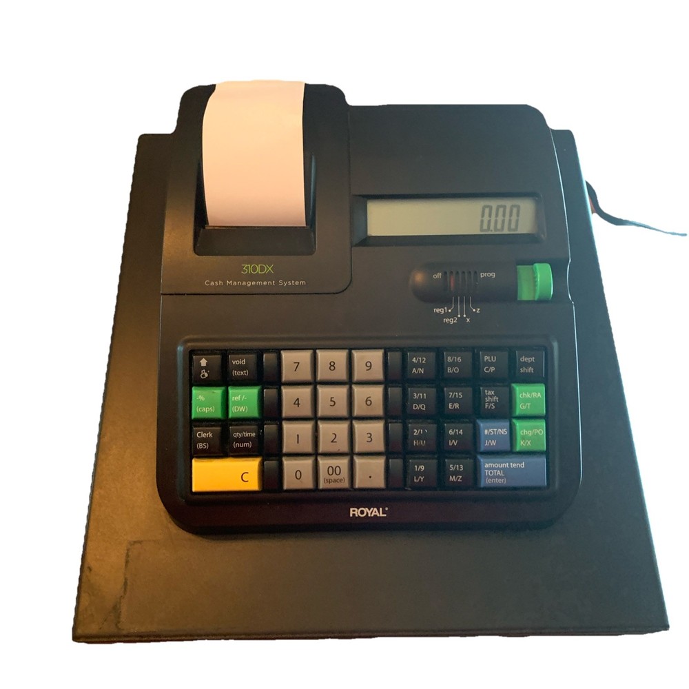 Royal 310DX Thermal Print Lightweight Electronic Cash Register with NO Key