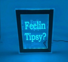 Personalized Tip Box Raffle Fund Raiser Donation Jar Engraved Light Changing LED