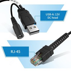 USB Power Cable 3M for Zebra DS3678 LI3608 DS3600 DS3608 DS8108 CBA-U42-S07PAR