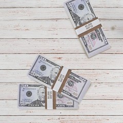 Brown ABA Standard Money Bands – 100 Self-Adhesive Bill Wrappers for Organizing