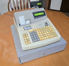 Sharp Electronic Cash Register Model ER-A410 Keys Very Clean Tested Works Great!