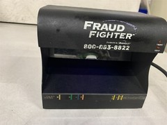 FRAUD FIGHTER UV-16 COUNTERFEIT DETECTION SCANNER WORKING