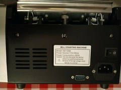 G-Star Technologies Bill Counting Machine Model NX-720B w/Box, Brush Belt Manual