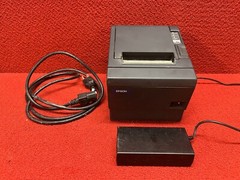 Used Epson Thermal POS Receipt Printer #M129C TM-88IIIP W/ Power Cable Good Cond