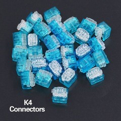Hilitchi 200-Pcs Data Phone Wire Butt Splice 2/3 Ports UY/UR/UB Crimp Termina…