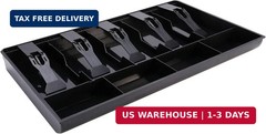 Cash Money Tray Replacement 5 Bill/ 4 Coin Drawer Register Insert Tray Storage C