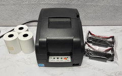 Bixolon SRP-275III Dot Matrix Impact Receipt Printer – Black W/ 3 Rolls & 2 Ink