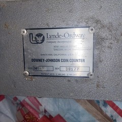 Lynde Ordway Model 381 Coin Counter