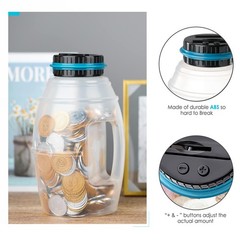 X-Large Piggy Bank for Boys Adults, Digital Coin Counting Bank with LCD Count…