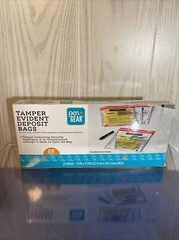 NEW! Tamper Evident Security Deposit 25 Sealing 9×12” Bags by Pen+Gear*Verified*