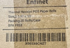 2 1/4 x 50 Thermal Paper 5 Rolls Credit Card & Cash Register POS Receipt Paper
