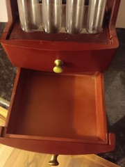 MAGNIF Deluxe Coin Sorter Wood CLASSIC CHERRY Box Lid Tubes Drawers
