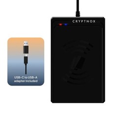 Contactless NFC Smart Card Reader USB Type-C/A, ISO 14443 Mifare Compliant, Secu