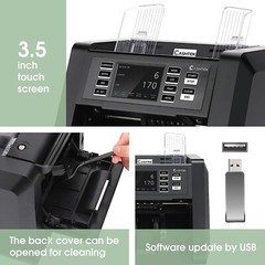 Cashtek N70, 2-CIS Mixed Denomination Bill Value Counting Money Cash Counter
