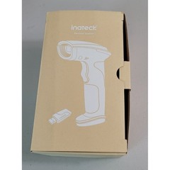 Inateck BCST-21 Wireless Barcode Scanner Black Yellow Handheld New Open Box