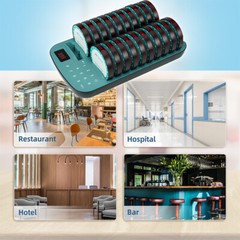 Retekess TD167A AM Restaurant Pager Calling System Guest Queuing 20 Buzzer Cafes