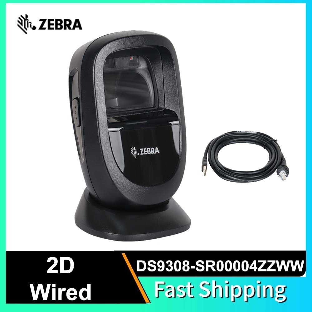 Zebra DS9308 Hands Free 2D USB Corded Barcode Scanner Reader DS9308-SR00004ZZWW