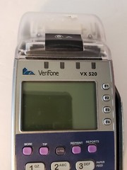 Verifone Credit Card Machine Terminal Reader Model VX520 Silver