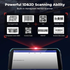 MUNBYN ILT01 8-inch Rugged Tablet Scanner,Android 13,4GB+64GB Warehouse Tablet,