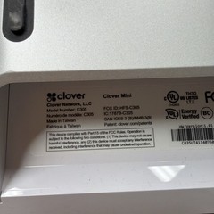 Lot of 2 Factory Reset Clover Mini Wi-Fi C305 Point of Sale System w/ Hub + PSU