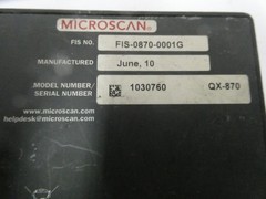 Microscan QX-870 FIS-0870-0001G Bar Code Scanner