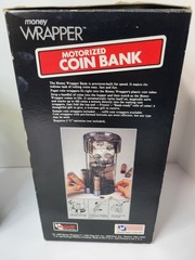VTG MAGNIF Money Wrapper Motorized Coin Bank Made in USA 1994 AS SEEN ON TV