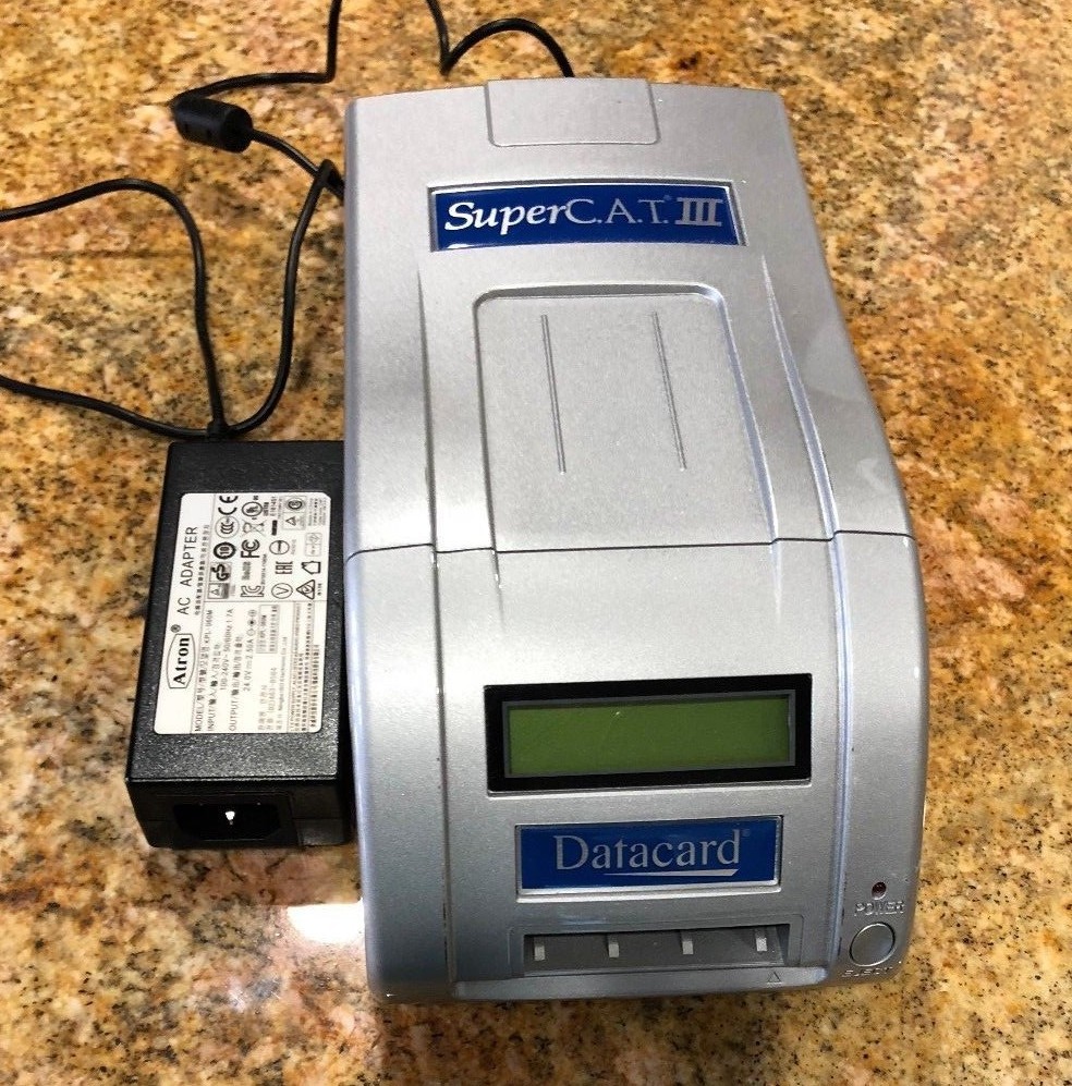 Datacard SuperCAT Encoder III ESTF-4902 With AC Adapter Power supply