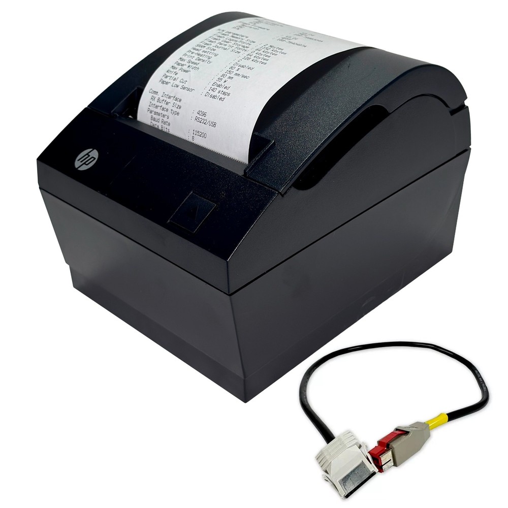 HP A798-C20W-HN00 Thermal Receipt Printer for POS System with USB Powered Cable