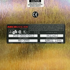 Microscan MS-3000 Bar Code Scanner Decoder ~New Surplus~