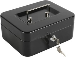 Portable Medium Cash Box with Key Lock and Sturdy Handle – 7.87″ x 6.30″