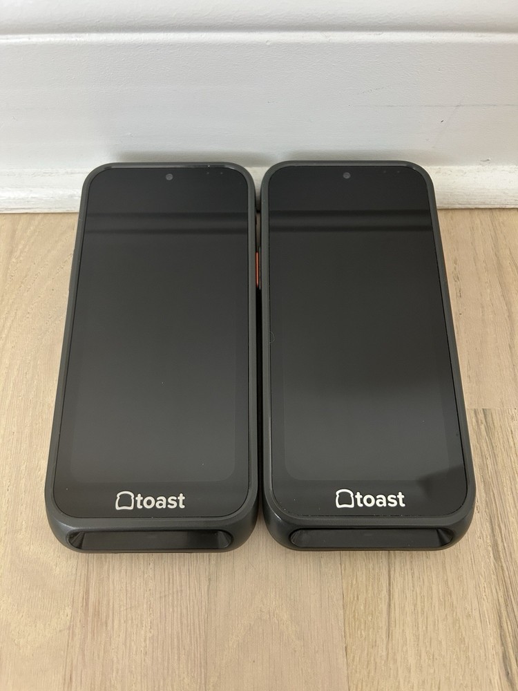 LOT of 2 Toast Go 3 TG300 POS Point of Sale Mobile Handhelds w/ Chargers