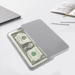 4Pcs Metal Cash Box Money Holder, Cash Organizer, Single Row Currency Tray wi…