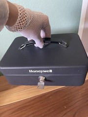 Standard Cash Box, 9.8x7x3.5” Steel Black Two Keys