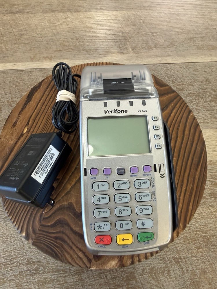 Verifone ~ VX 520 ~ Credit Card Machine ~ Terminal Reader ~ Very Good Condition