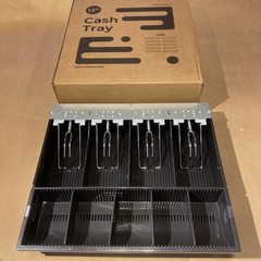 Volcora Cash Drawer Tray – 14.1 x 13 x 2.5 Inch Cash Register Insert