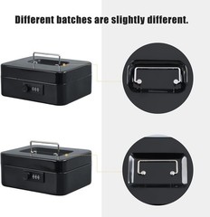 Durable Steel Cash Box with Combo Lock