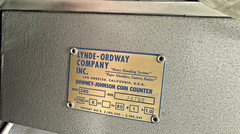 Lynde-Ordway Downey-Johnson Coin Sorter – Electric – Model 380